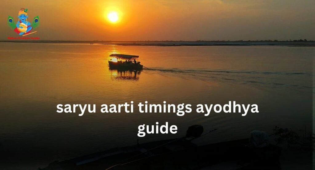 Saryu Aarti timings