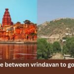 distance between vrindavan to govardhan