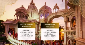 mathura vrindavan temple time