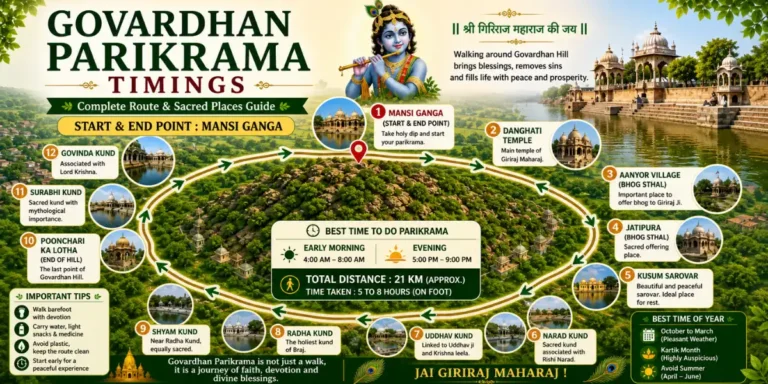 Govardhan Parikrama Timings